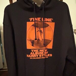 Brand new never worn Harry styles orange fine line hoodie size medium